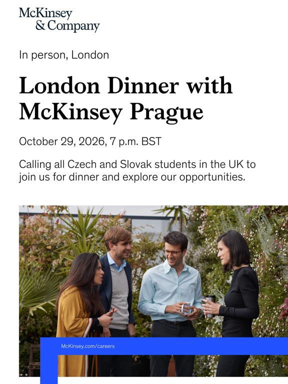 London Dinner with McKinsey Prague