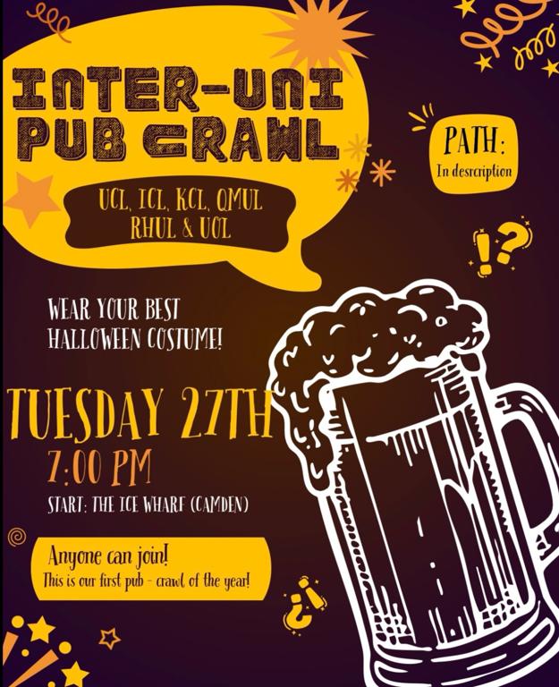 Inter-Uni Halloween Pub Crawl