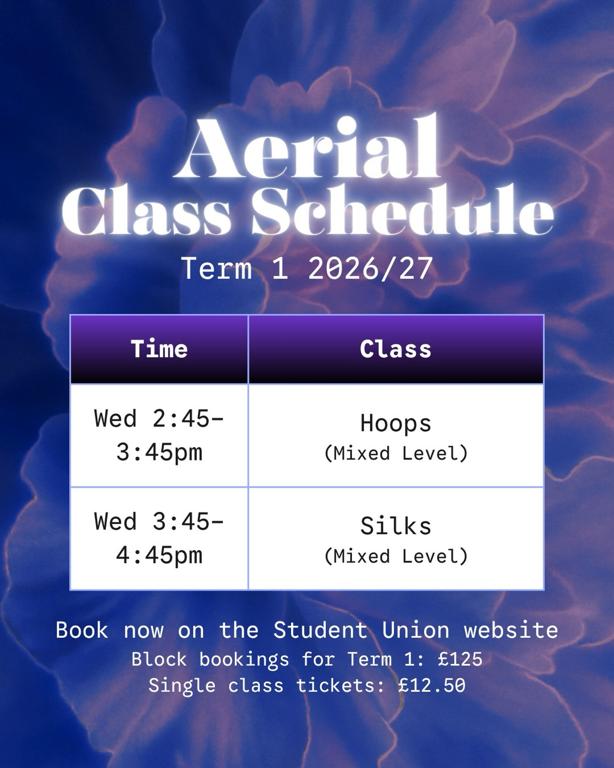 Aerial Class Schedule
