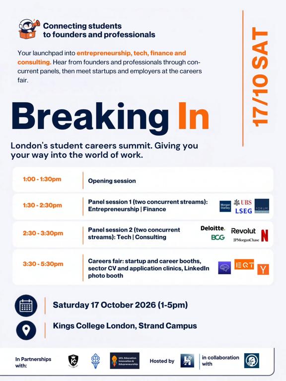 Breaking In - London's Student Careers Summit