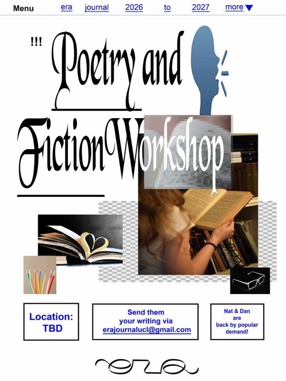 Poetry and Fiction Workshop Taster Session