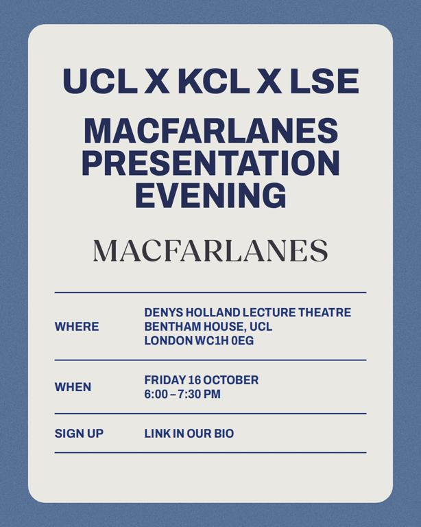 Macfarlanes Presentation Evening
