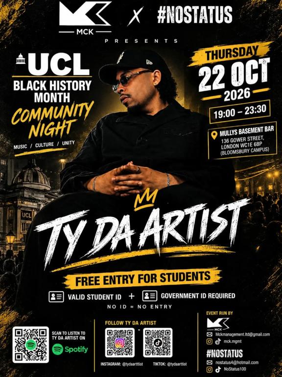 Black History Month Community Night with Ty Da Artist