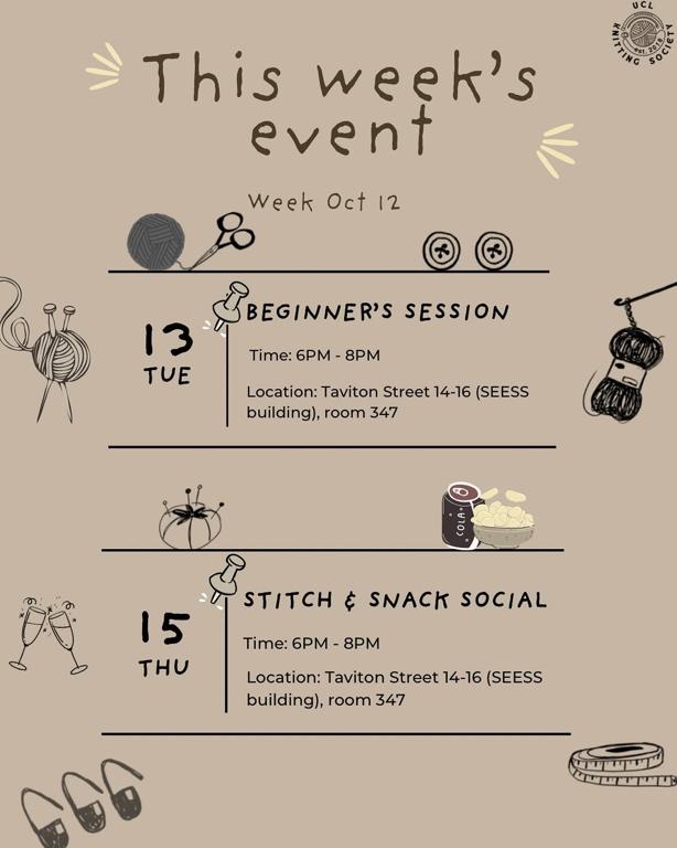 Stitch & Snack Social