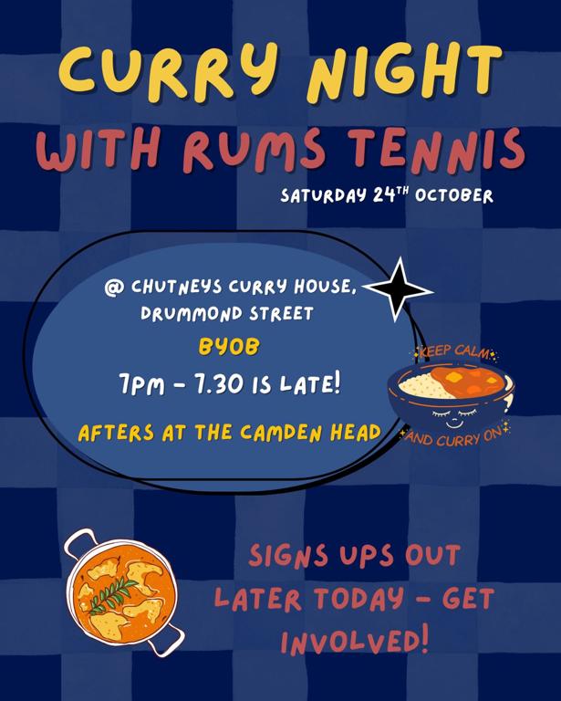 Curry Night with RUMS Tennis