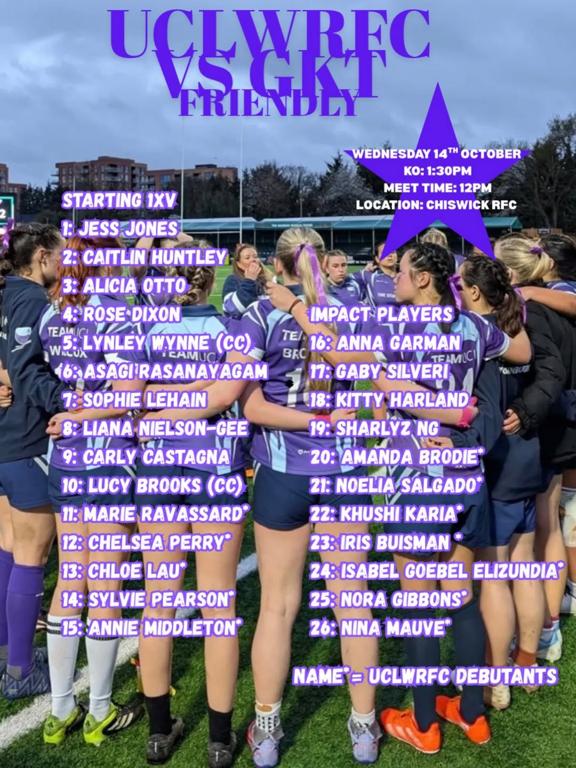 UCLW RFC vs GKTRFC Friendly