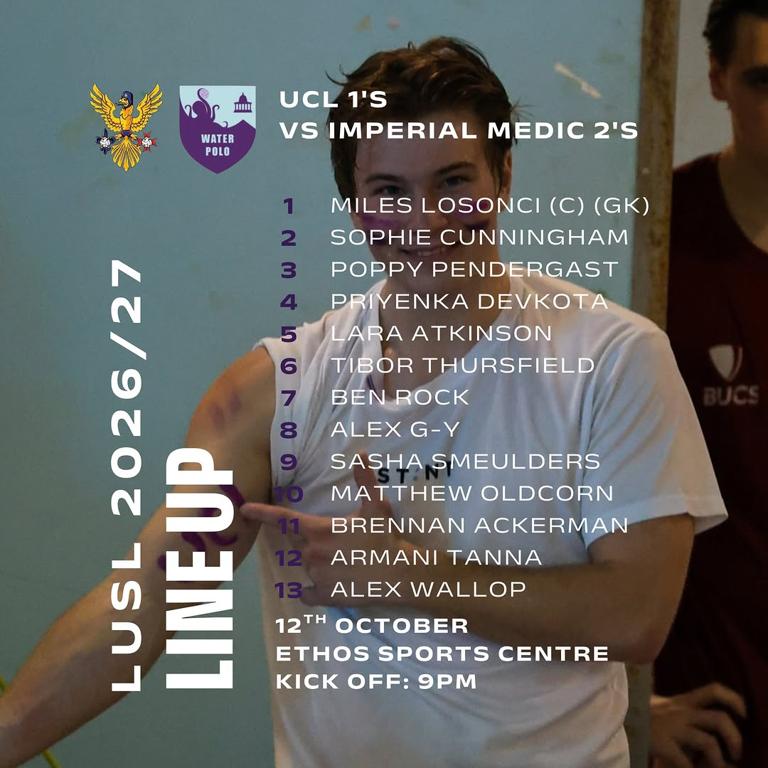 UCL 1s vs Imperial Medics 2s