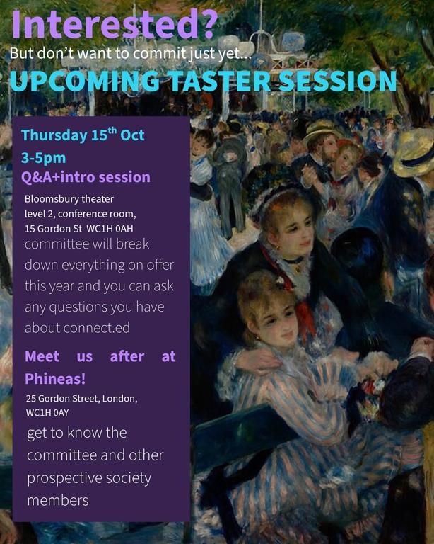 Upcoming Taster Session and Q&A