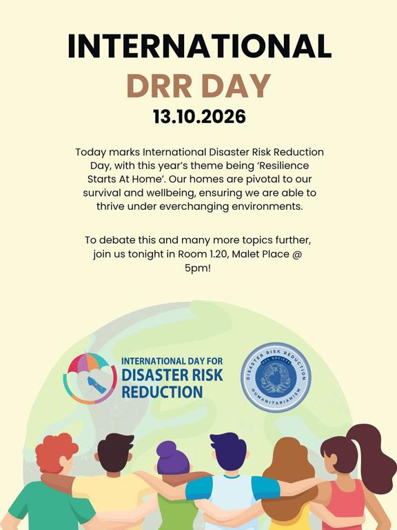 International Disaster Risk Reduction Day Debate