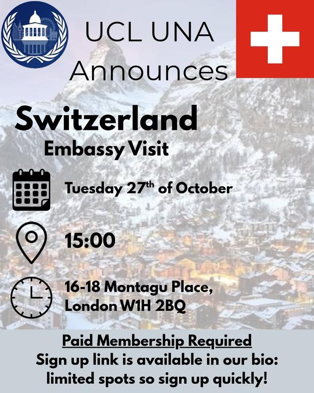 Switzerland Embassy Visit