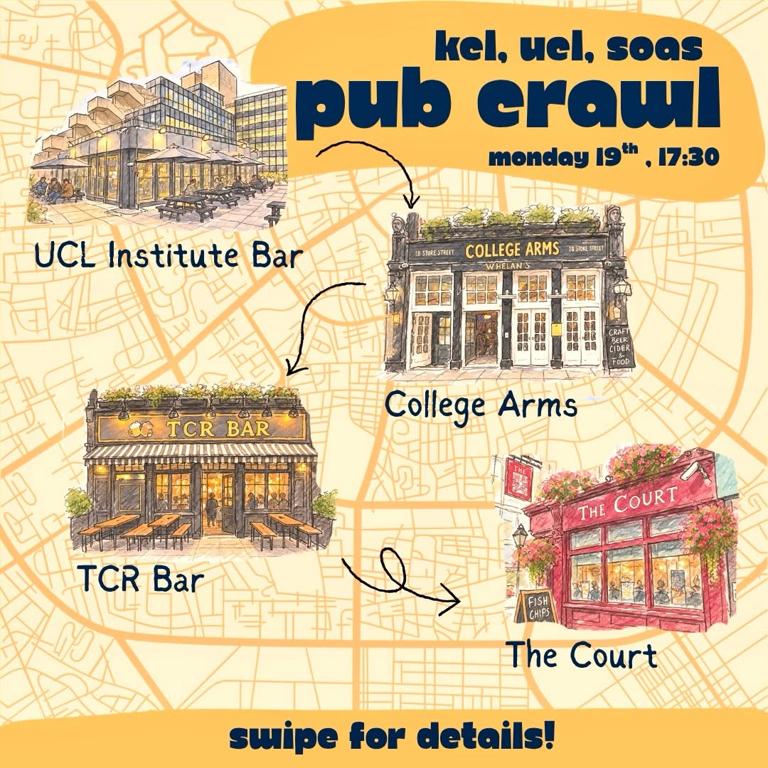 KCL, UCL, SOAS Pub Crawl