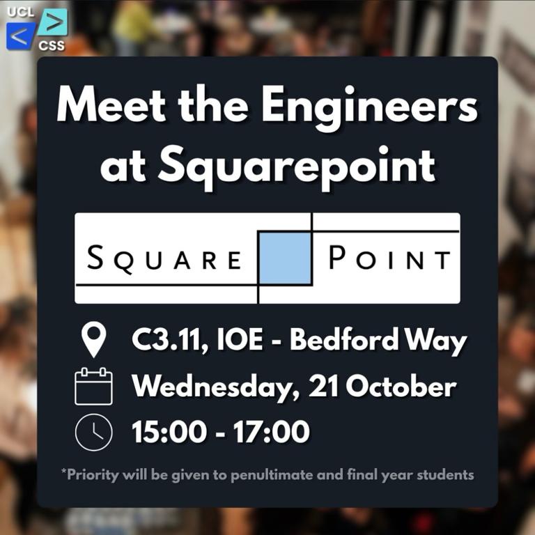 Talk & Networking with Squarepoint Capital