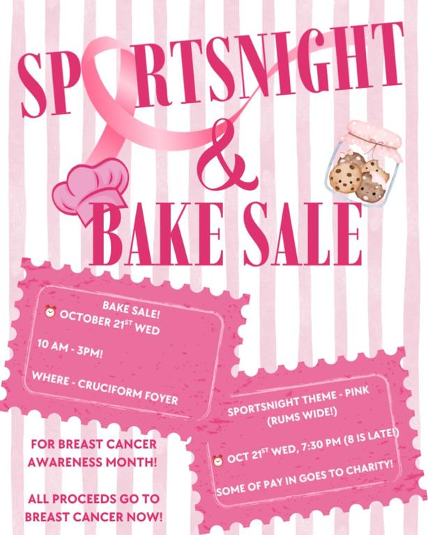 Sports Night & Bake Sale: Bake Sale