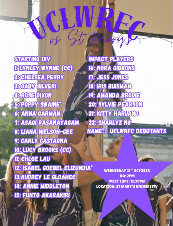 UCL WRFC vs St Mary's