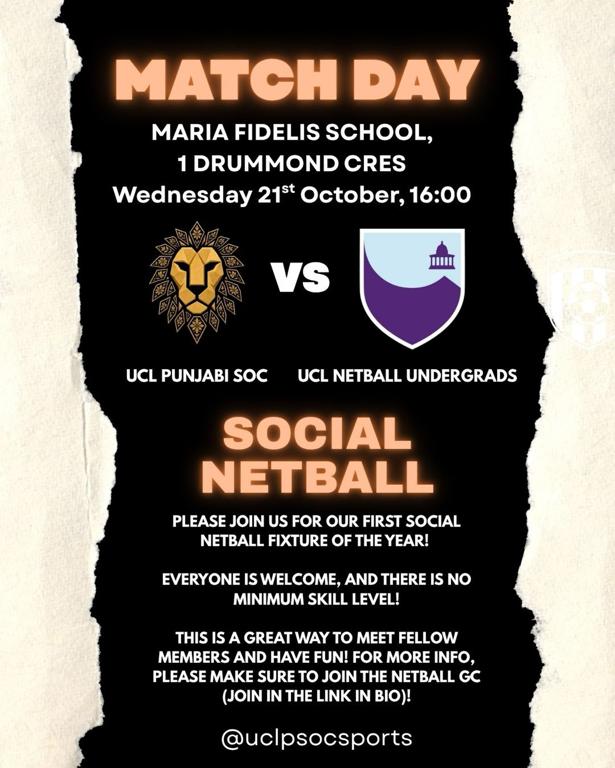 Social Netball Fixture