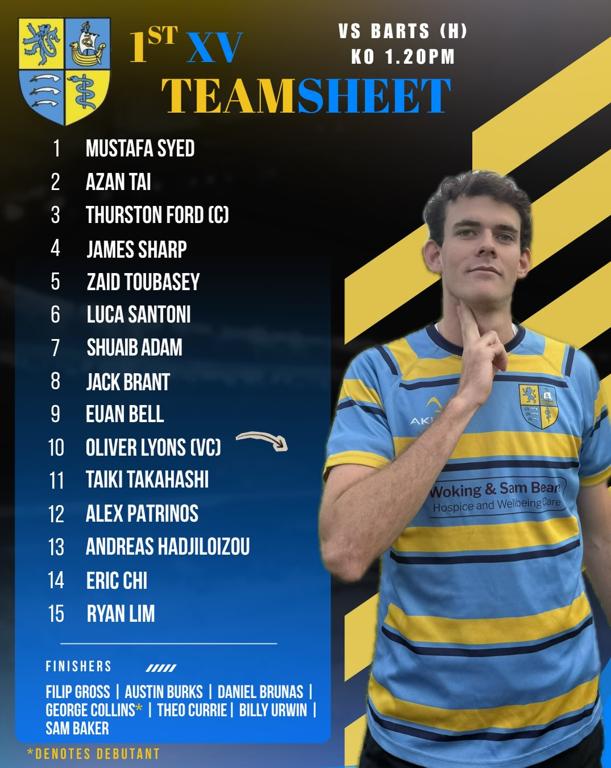 st XV vs Barts
