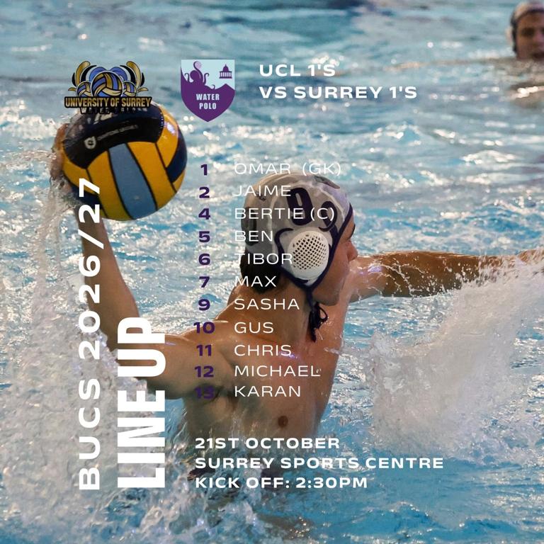 UCL Water Polo vs Surrey
